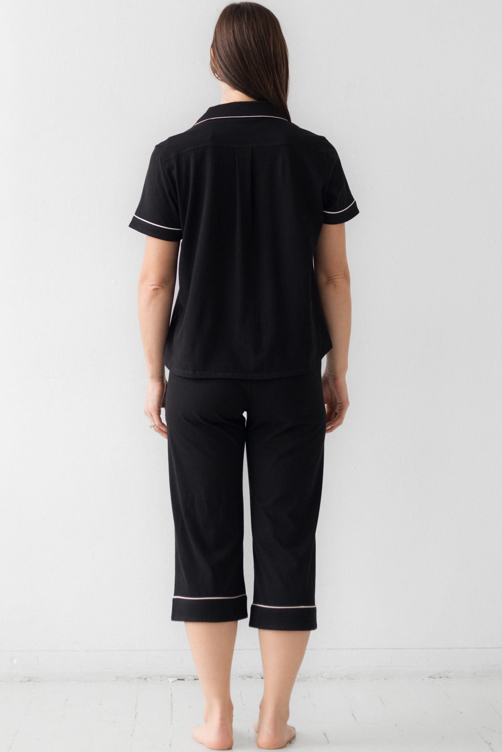 Classic Luxury Capri Pajamas in  Brushed Pima Cotton